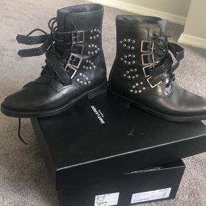 Authentic Saint Laurent combat boots